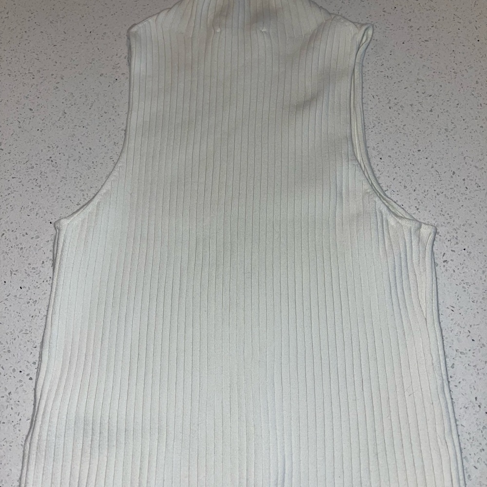 Reformation Cream Ribbed Tank Top - Picture 4 of 4